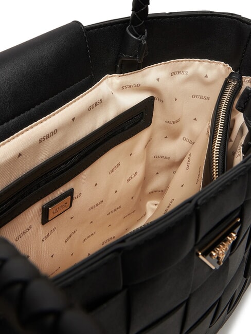 MAYLEE Geantă de cumpărături țesută BLACK - Genți femei