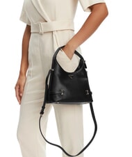 GUESS GIULLY 2 Geantă cu imprimeu Saffiano și curea de umăr BLACK - Genți femei - 6