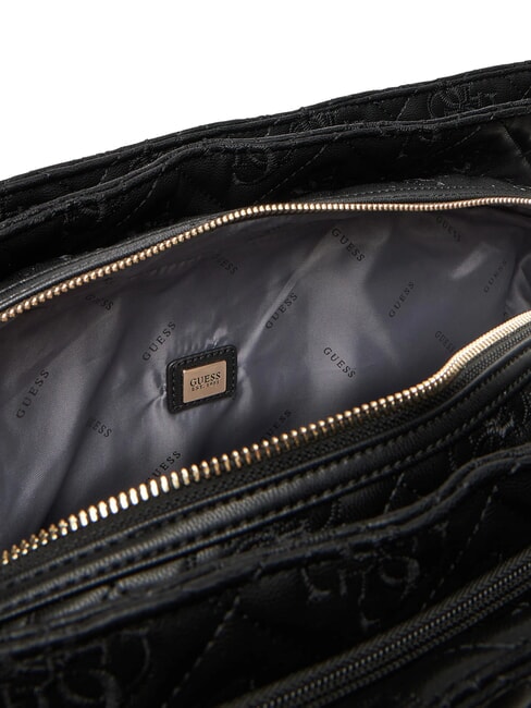 ADELASIA Geantă de cumpărături cu logo brodat BLACK - Genți femei