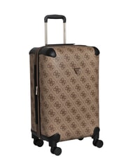 GUESS BERTA 22 Cărucior mediu logo latte / maro - Trolere rigide - 3