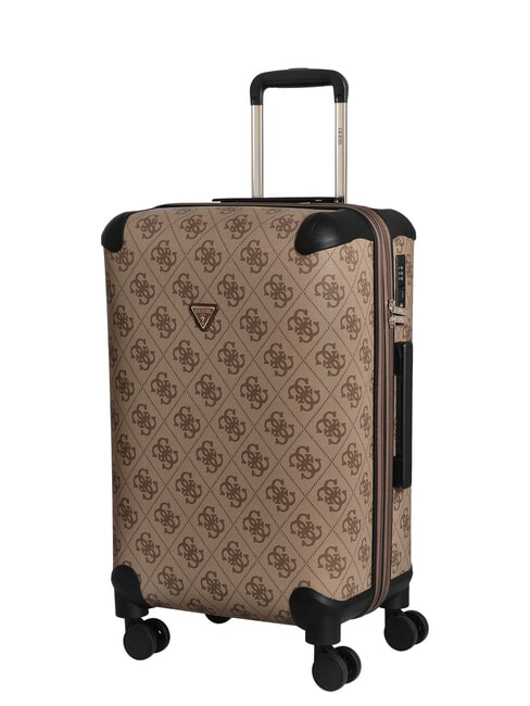 BERTA 22 Cărucior mediu logo latte / maro - Trolere rigide