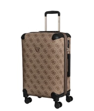 GUESS BERTA 22 Cărucior mediu logo latte / maro - Trolere rigide - 4