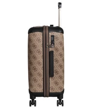 GUESS BERTA 22 Cărucior mediu logo latte / maro - Trolere rigide - 5