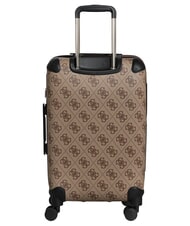 GUESS BERTA 22 Cărucior mediu logo latte / maro - Trolere rigide - 6