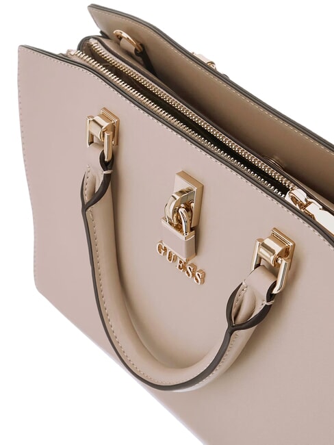 QUEENSLAND Geantă de m&acirc;nă, cu curea de umăr pur și simplu taupe - Genți femei