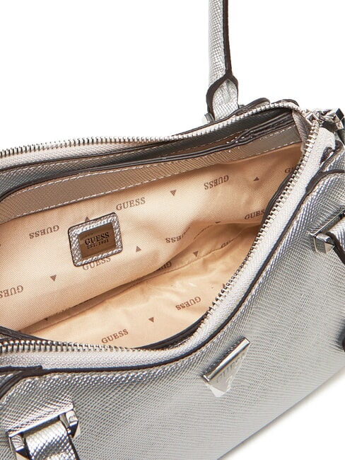 ROSALBA Geantă de umăr cu imprimeu Saffiano SILVER - Genți femei