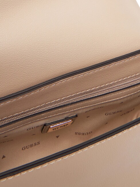 LEFIA Geantă de umăr cu clapă pur și simplu taupe - Genți femei