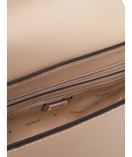 GUESS LEFIA Geantă de umăr cu clapă pur și simplu taupe - Genți femei - 5