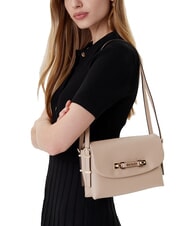 GUESS LEFIA Geantă de umăr cu clapă pur și simplu taupe - Genți femei - 6