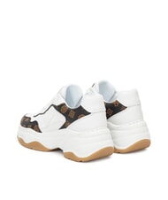 GUESS HAPYY3 Teniși cu inserții cu logo-ul bujorului Alb / maro - Pantofi femei - 3