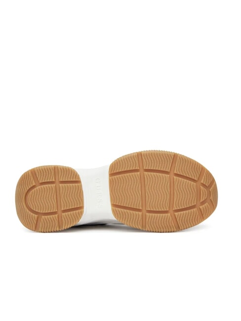 HAPYY3 Teniși cu inserții cu logo-ul bujorului Alb / maro - Pantofi femei