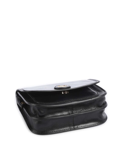 STORY DONNA Geantă de umăr mini, din piele Negru de aur - Genți femei