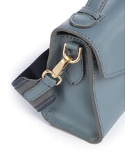 THE BRIDGE IRENE  Geantă de umăr mini, din piele cerulean cu aur abb - Genți femei - 3