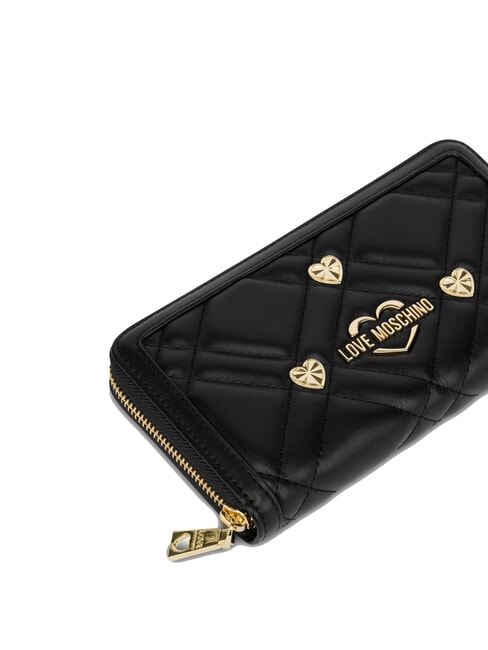 SWEET STUDS Portofel mare cu fermoar negru - Portofele femei