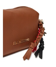 LOVE MOSCHINO LEGACY Geantă pentru cameră cu brelocuri cămilă2 - Genți femei - 4