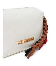 LOVE MOSCHINO LEGACY Geantă pentru cameră cu brelocuri alb - Genți femei - 4