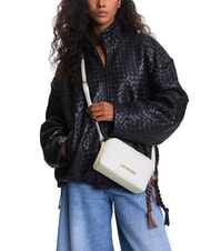 LOVE MOSCHINO LEGACY Geantă pentru cameră cu brelocuri alb - Genți femei - 6