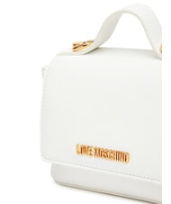 LOVE MOSCHINO SPARKLE Geantă mini cu aplicații de bijuterii alb - Genți femei - 4