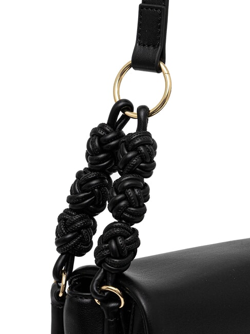 SMART DAILY Geantă de umăr cu model țesut negru - Genți femei