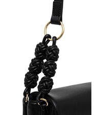 LOVE MOSCHINO SMART DAILY Geantă de umăr cu model țesut negru - Genți femei - 3