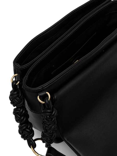 SMART DAILY Geantă de umăr cu model țesut negru - Genți femei