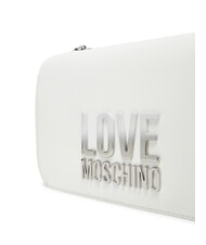 LOVE MOSCHINO LETTERING BICOLOR Geanta de umar alb - Genți femei - 4