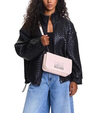 LOVE MOSCHINO LETTERING BICOLOR Geanta de umar pudra de fata - Genți femei - 7