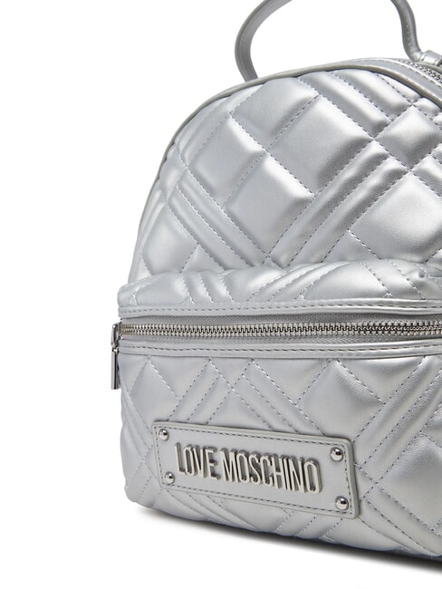 QUILTED Rucsac matlasat argint - Genți femei