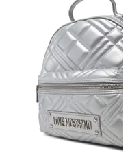 LOVE MOSCHINO QUILTED Rucsac matlasat argint - Genți femei - 4