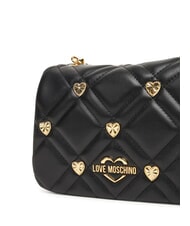 LOVE MOSCHINO SWEET STUDS Geantă de umăr mini cu ținte negru - Genți femei - 4