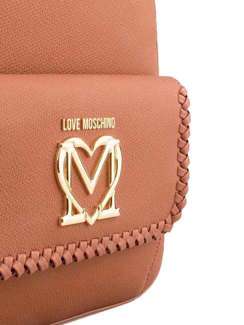 BRAIDED Rucsac cu buzunar cămilă - Genți femei