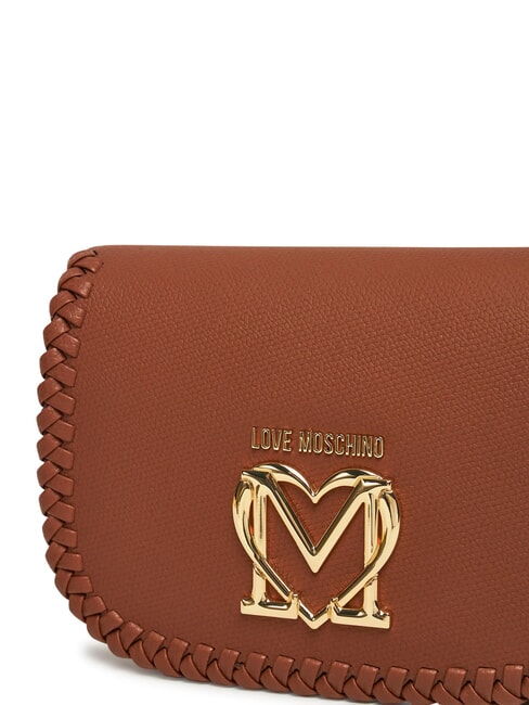 BRAIDED Geantă de umăr cu clapă cămilă - Genți femei