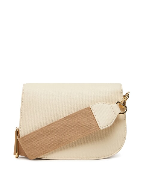 BRAIDED Geantă de umăr cu clapă fildeş - Genți femei