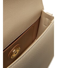 LOVE MOSCHINO BRAIDED Geantă de umăr cu clapă fildeş - Genți femei - 5