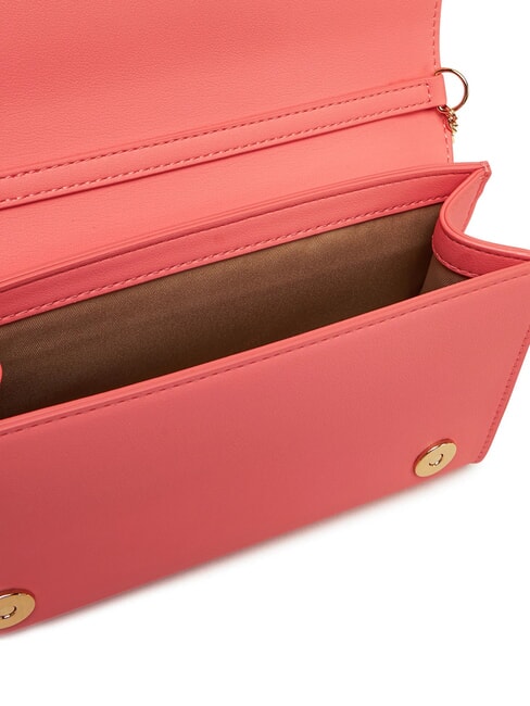 BOLD LOGO Geantă cu clapă și curea de umăr cu lanț coral - Genți femei