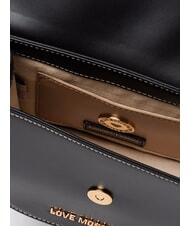 LOVE MOSCHINO LOVE CHAIN Geantă de umăr mini negru - Genți femei - 4