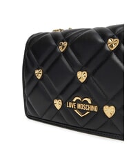LOVE MOSCHINO SWEET STUDS Geantă de umăr cu lanț negru - Genți femei - 4
