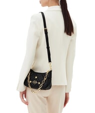 LOVE MOSCHINO SWEET STUDS Geantă de umăr cu curea de umăr negru - Genți femei - 6