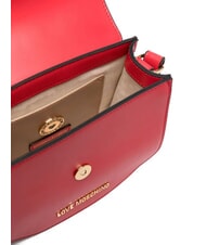 LOVE MOSCHINO LOVE CHAIN Geantă de umăr mini roșu - Genți femei - 4