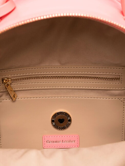 LOVE EMBOSSED Rucsac cu logo cusut coral - Genți femei