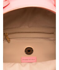 LOVE MOSCHINO LOVE EMBOSSED Rucsac cu logo cusut coral - Genți femei - 4