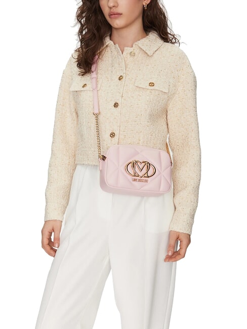 GEOMETRIC QUILTED Mini geanta de umar pudra de fata - Genți femei