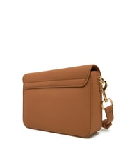 LOVE MOSCHINO LAMINATED BOLD LOVE Geantă de umăr cu clapă cămilă - Genți femei - 2