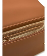 LOVE MOSCHINO LAMINATED BOLD LOVE Geantă de umăr cu clapă cămilă - Genți femei - 5