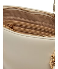 LOVE MOSCHINO LOVE CHAIN STRAP Geantă de cumpărături cu curea de umăr fildeş - Genți femei - 4