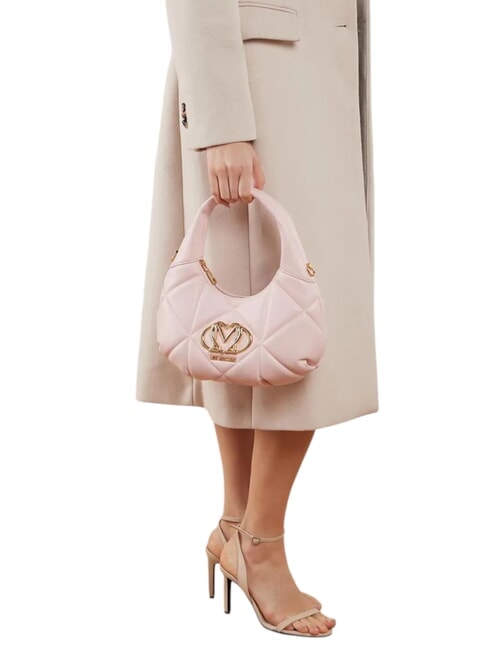 GEOMETRIC Geanta de umar cu curea de umar pudra de fata - Genți femei