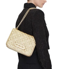 LOVE MOSCHINO BOLD LOVE Geantă de umăr cu m&acirc;nere din lanț aur - Genți femei - 5