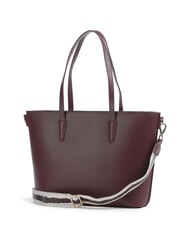 MARIO VALENTINO ZERO RE Geantă de cumpărături cu curea de umăr cu logo prună uscată - Genți femei - 2