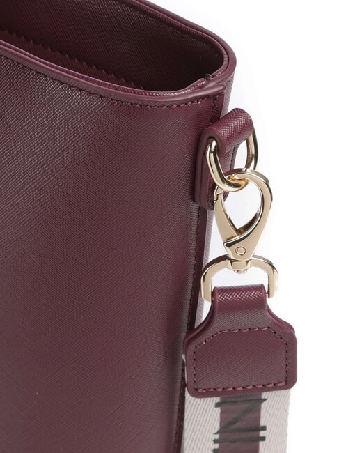 ZERO RE Geantă de cumpărături cu curea de umăr cu logo prună uscată - Genți femei