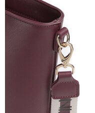 MARIO VALENTINO ZERO RE Geantă de cumpărături cu curea de umăr cu logo prună uscată - Genți femei - 3